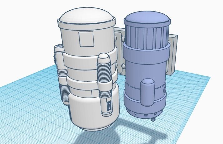 Hammerfall Star Wars wall greeblies 3D print model_5