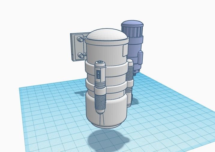 Hammerfall Star Wars wall greeblies 3D print model_3