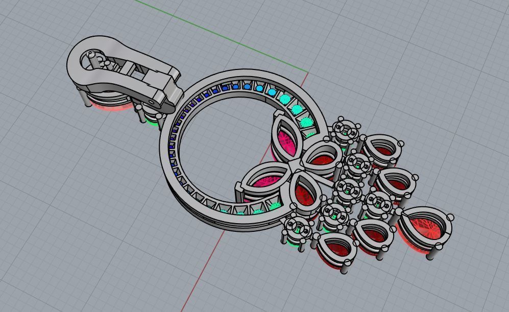 Earring 02 3D print model_8