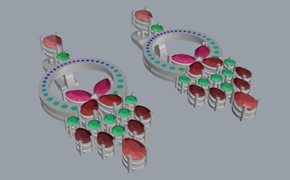 Earring 02 3D print model_5