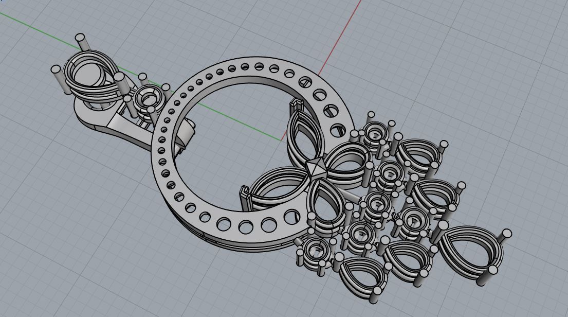 Earring 02 3D print model_9