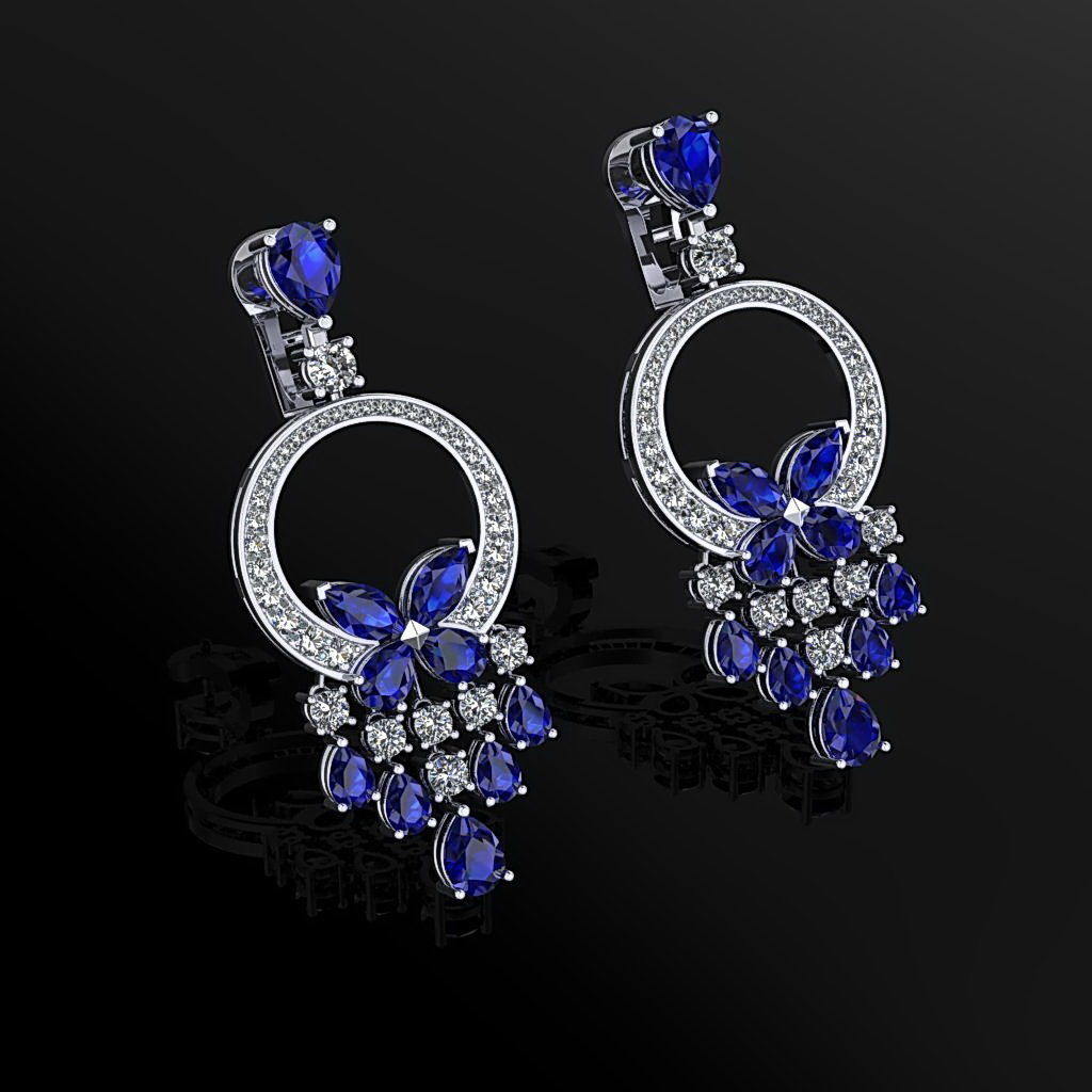 Earring 02 3D print model_2