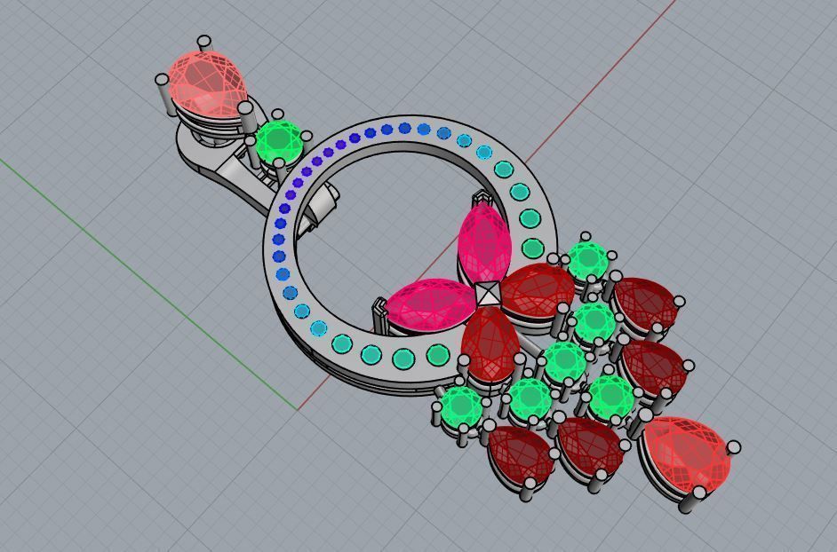 Earring 02 3D print model_7