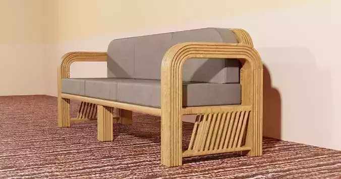 Royal Crafted Wooden 2 3D model