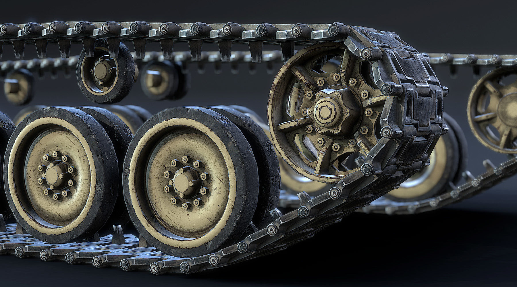 M2A2 Bradley Low-poly 3D model_10