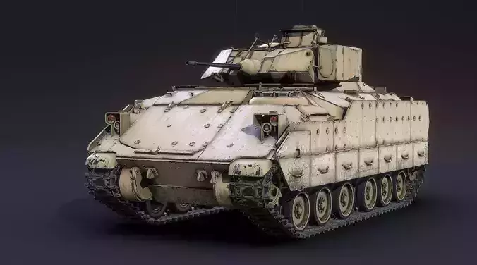 M2A2 Bradley Low-poly 3D model