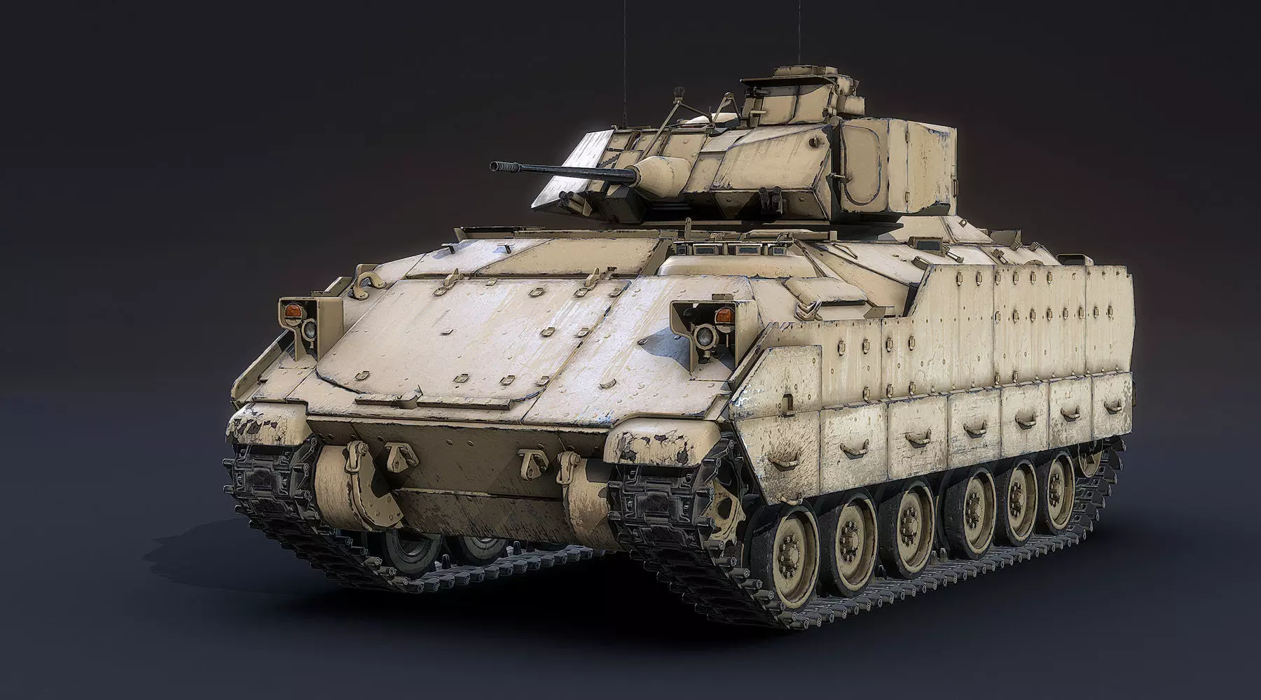 M2A2 Bradley Low-poly 3D model_0