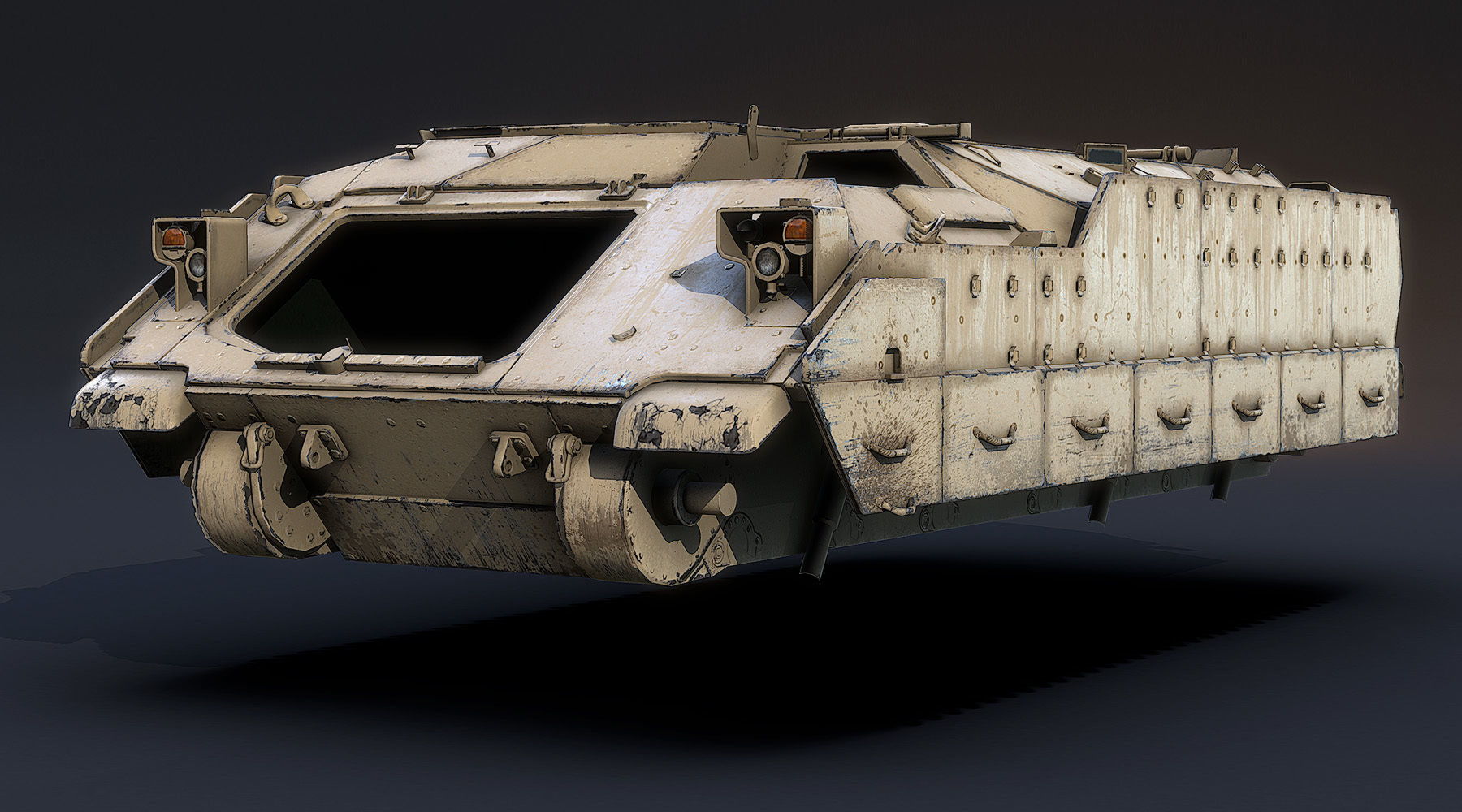 M2A2 Bradley Low-poly 3D model_11