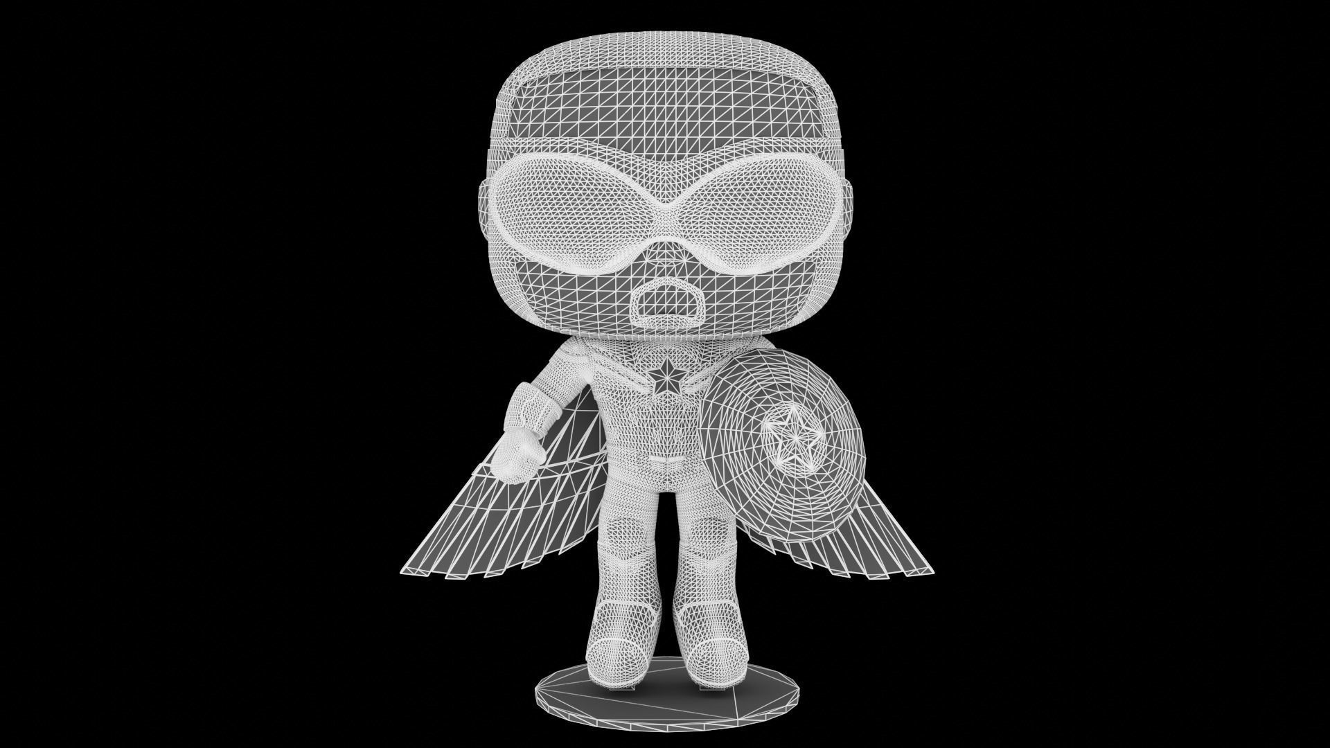 Funko Captain America Sam Wilson 3D model_12