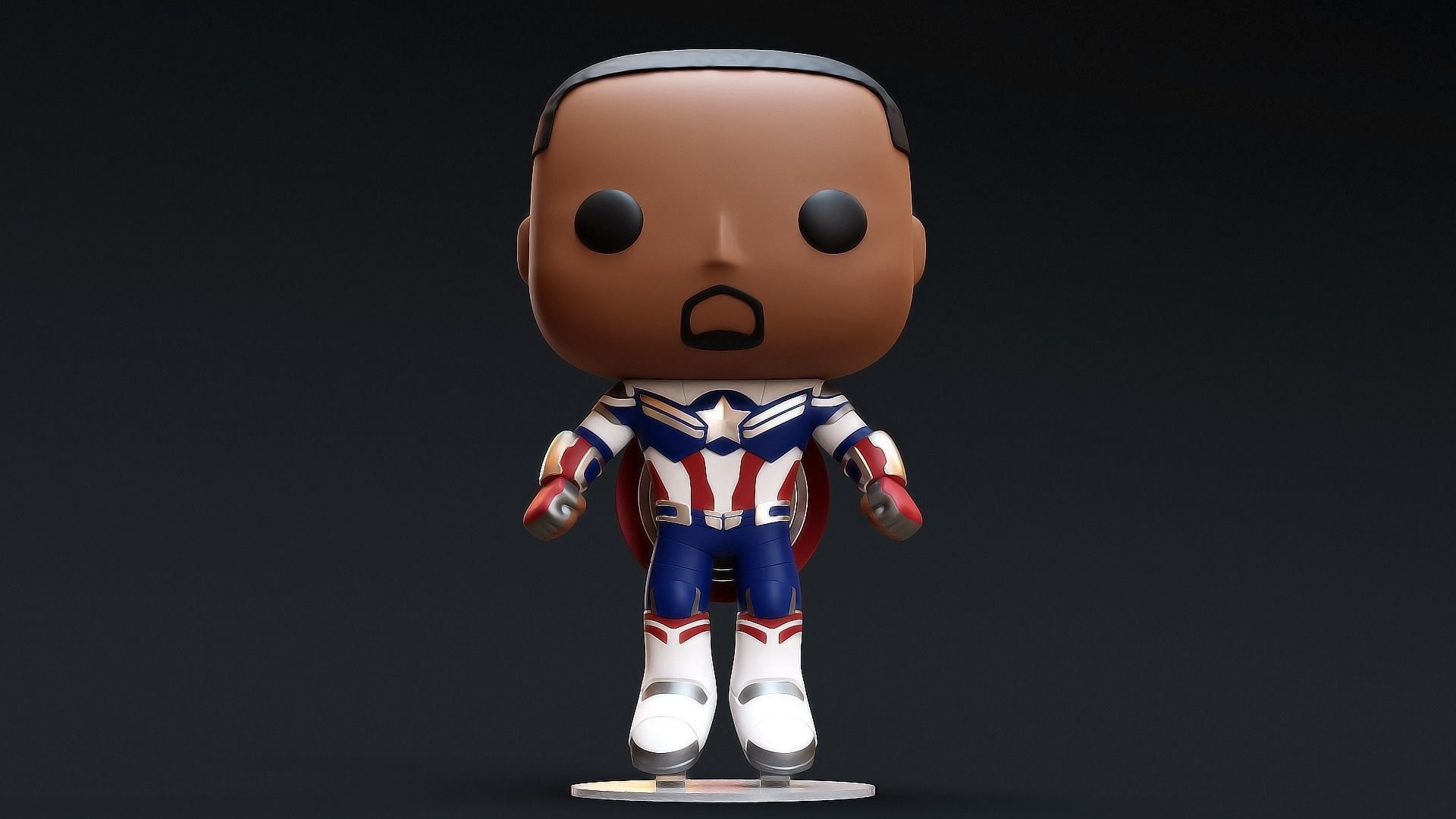 Funko Captain America Sam Wilson 3D model_10