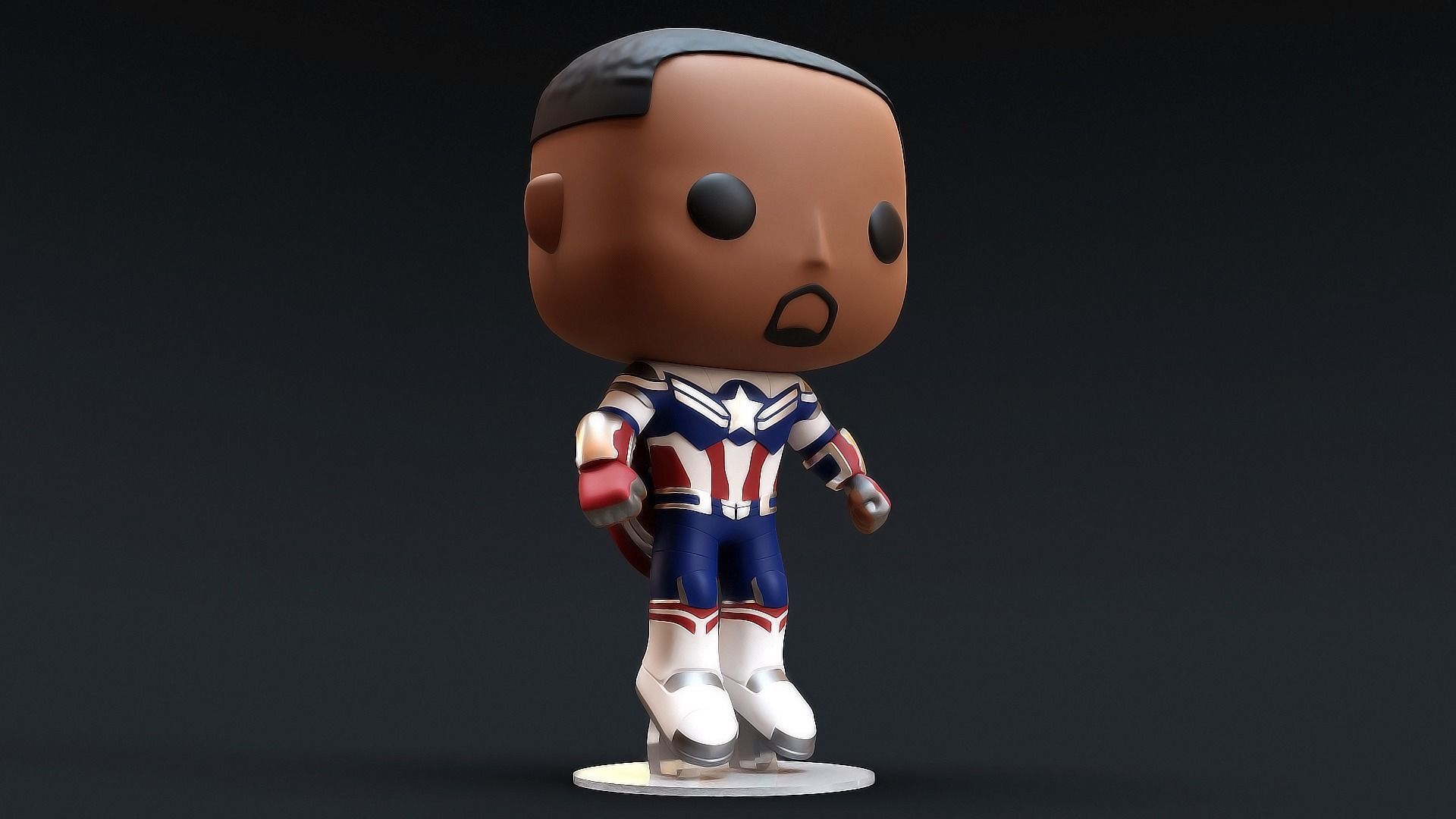 Funko Captain America Sam Wilson 3D model_9