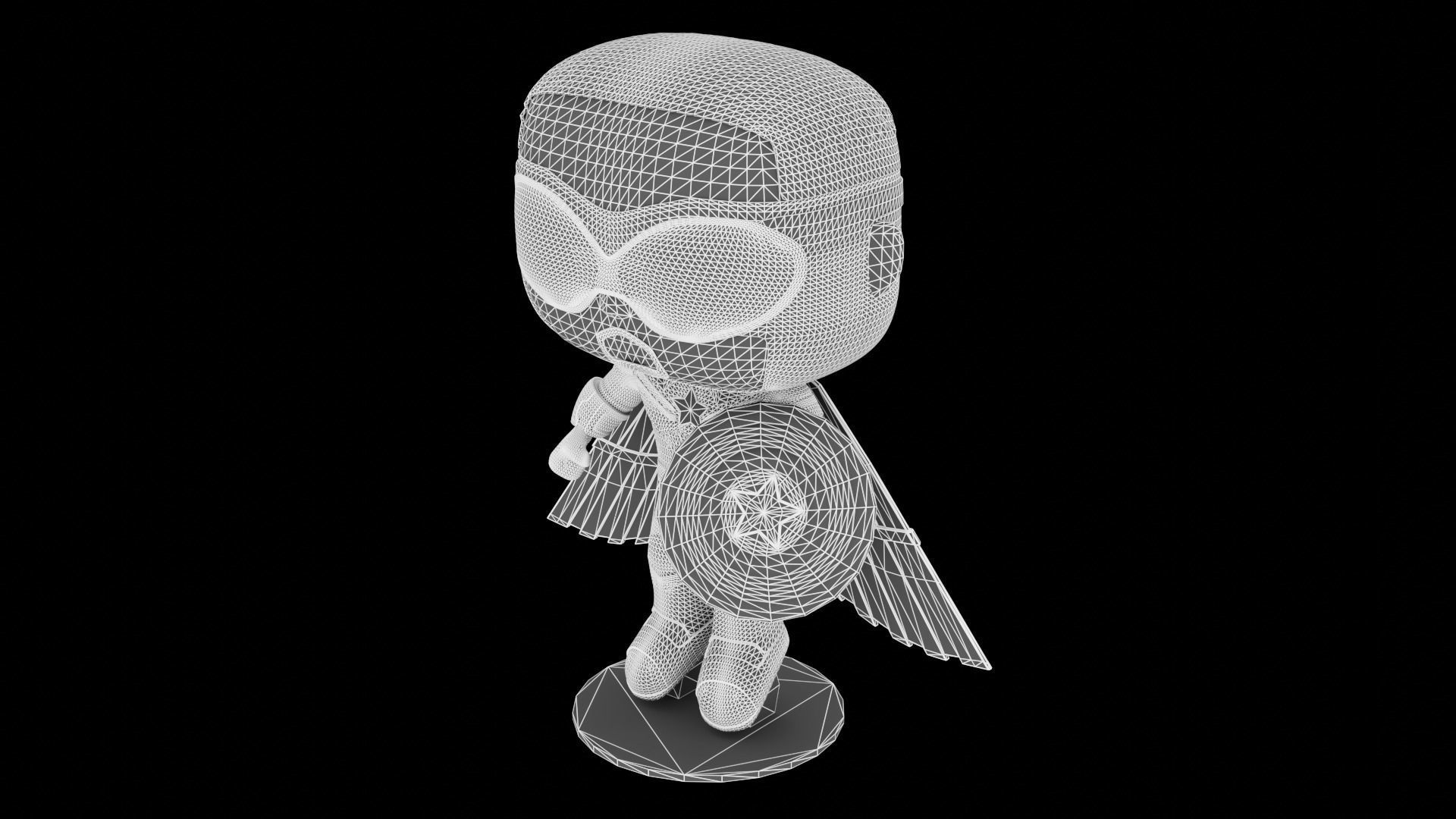 Funko Captain America Sam Wilson 3D model_16