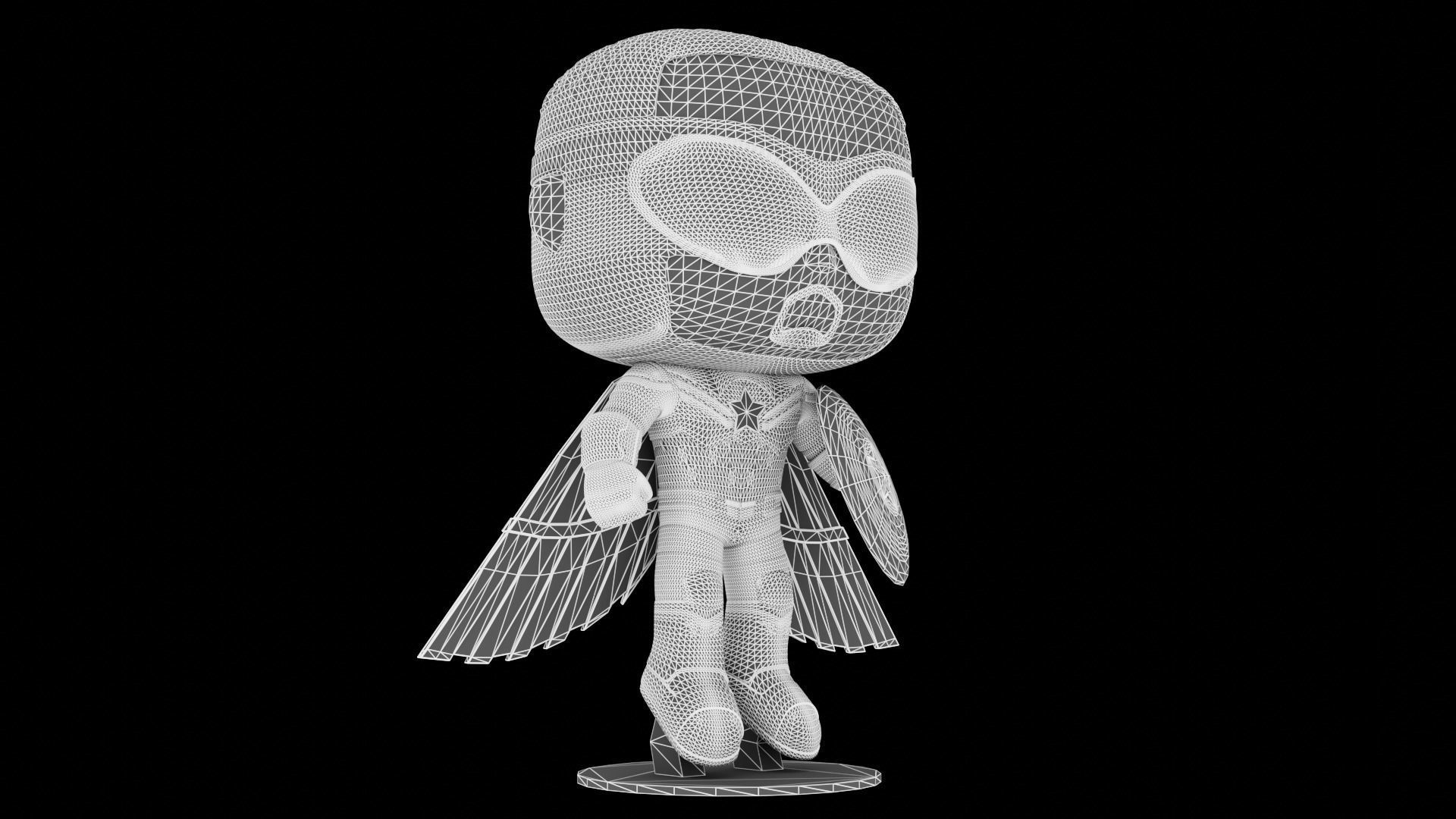 Funko Captain America Sam Wilson 3D model_11