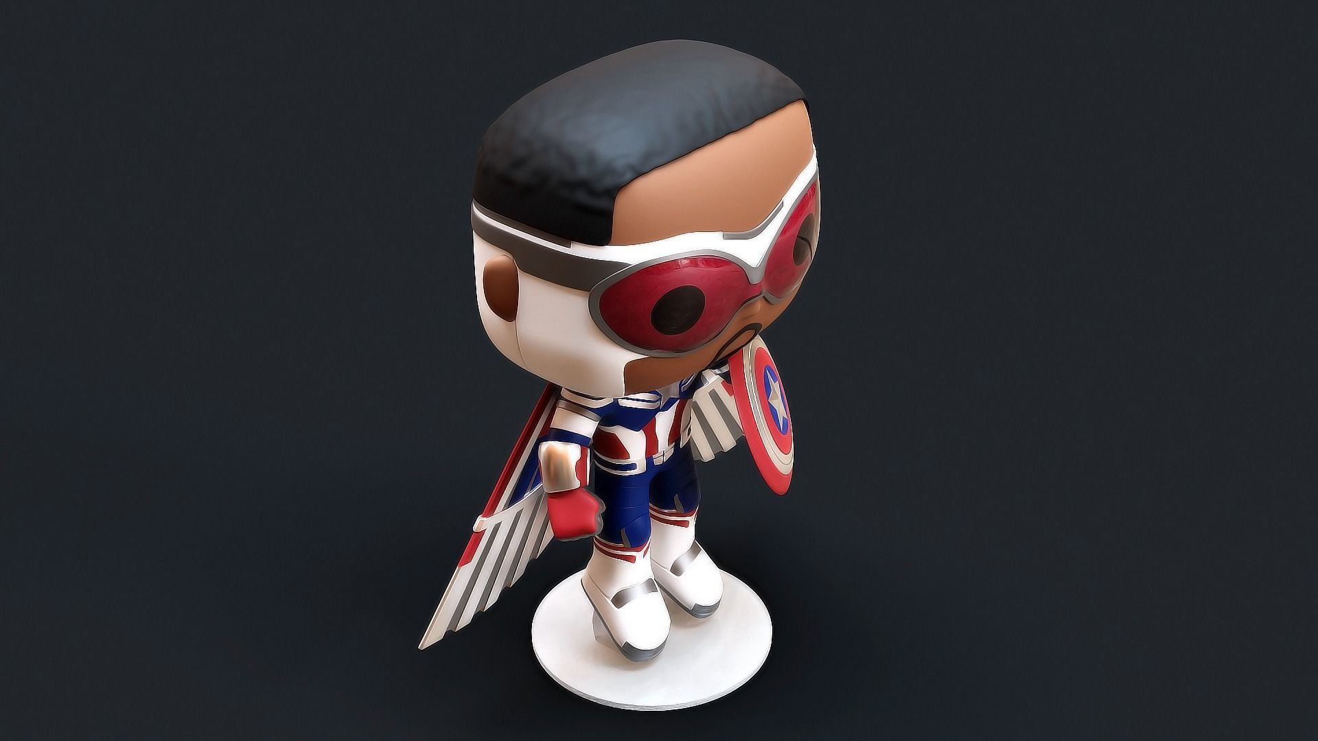 Funko Captain America Sam Wilson 3D model_6