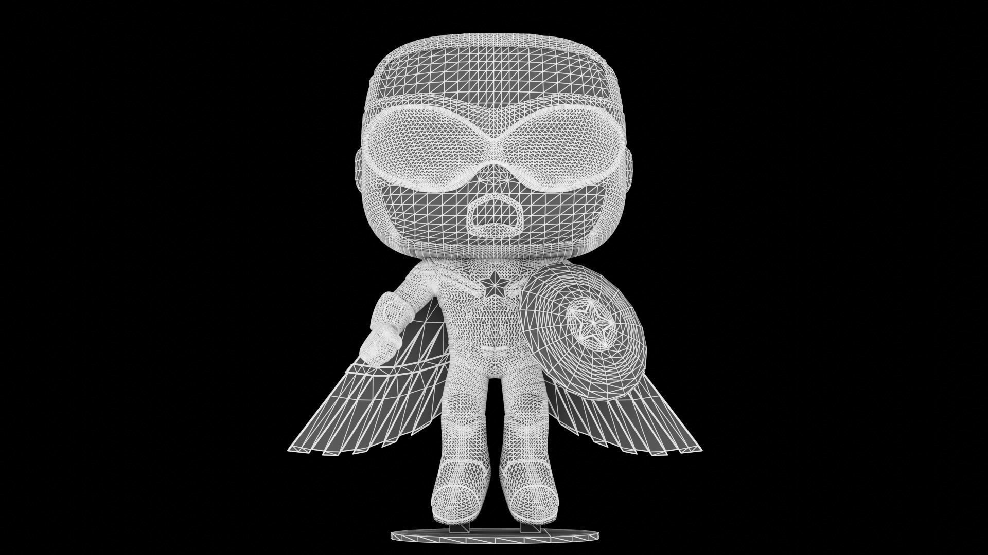 Funko Captain America Sam Wilson 3D model_13