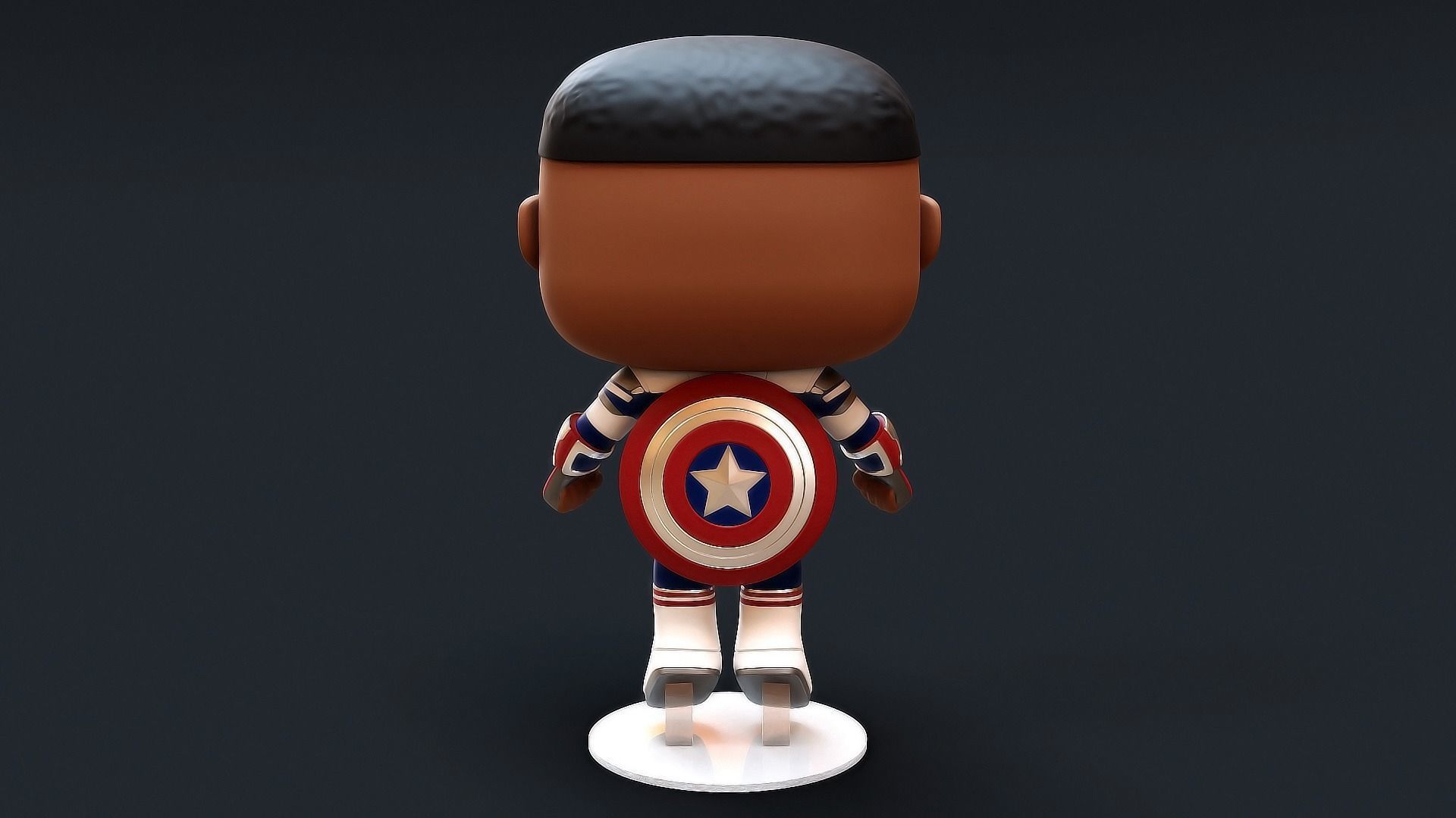 Funko Captain America Sam Wilson 3D model_2