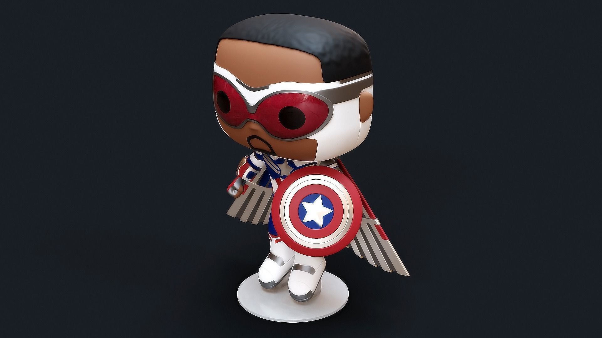 Funko Captain America Sam Wilson 3D model_7