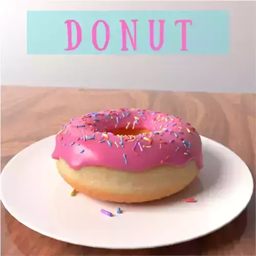 Strawberry Donut Model