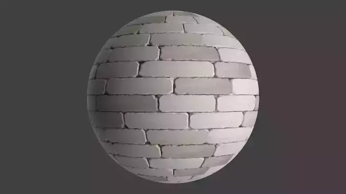 Stylized PBR Light Sandy Brick Seamless
