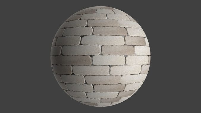 Stylized PBR Light Sandy Brick Seamless Texture