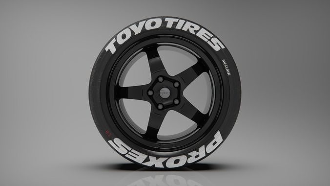 7Twenty Style 49 Rims and Tyres  Low-poly 3D model