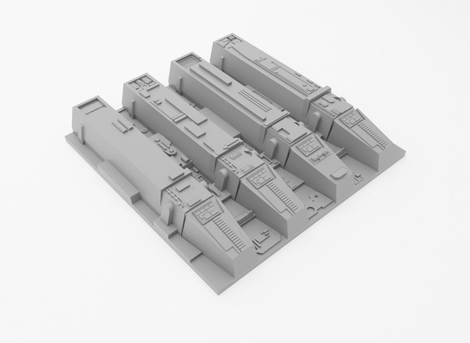 Death Star Tile Type G Free 3D print model_4