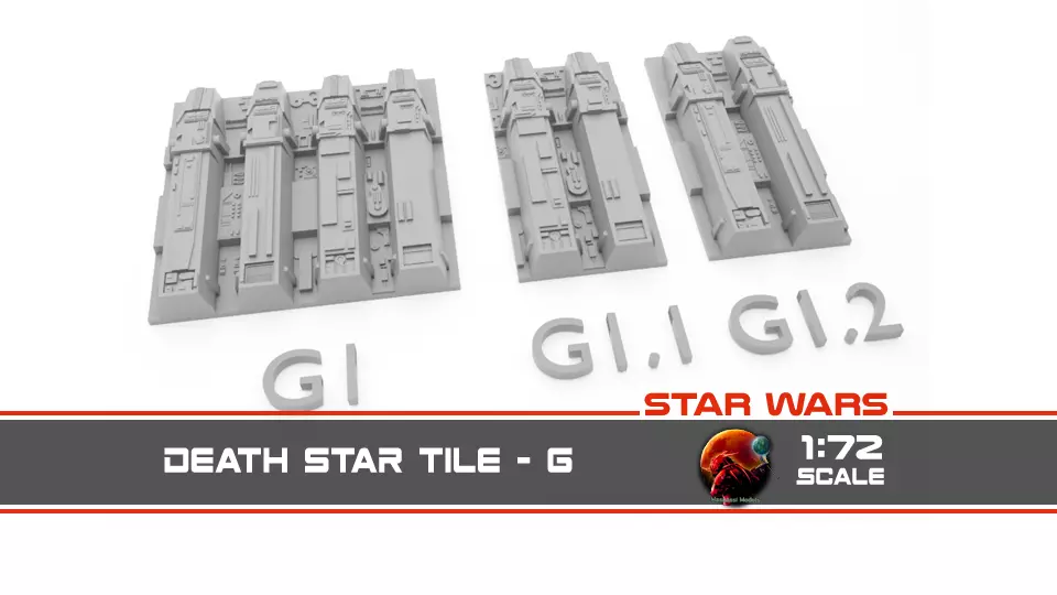 Death Star Tile Type G Free 3D print model_0