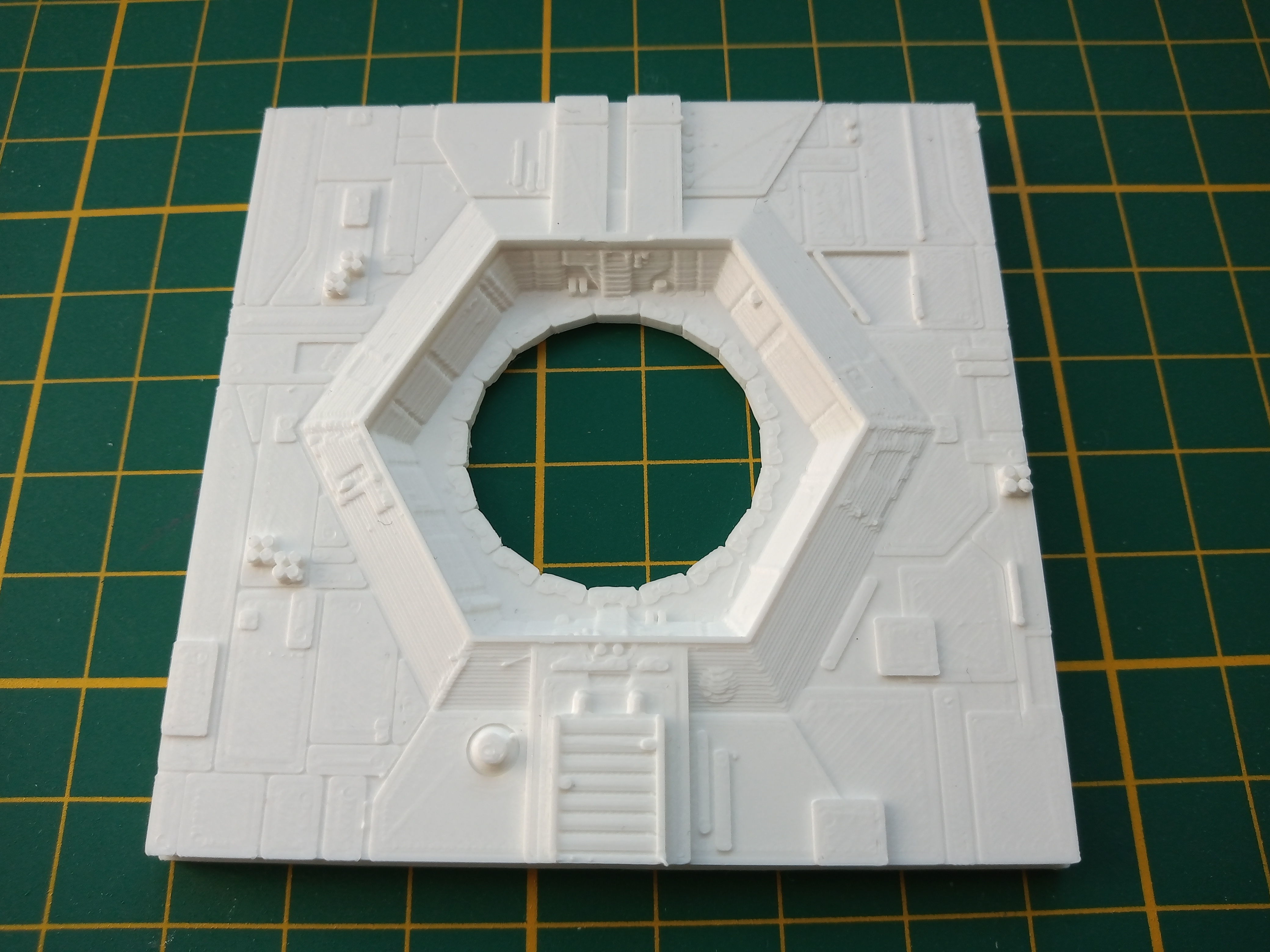 Death Star Tile Type H Free 3D print model_7