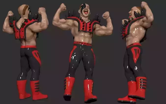 Fun WWE Pro Wrestling Figurine -  Hawk  3D print model
