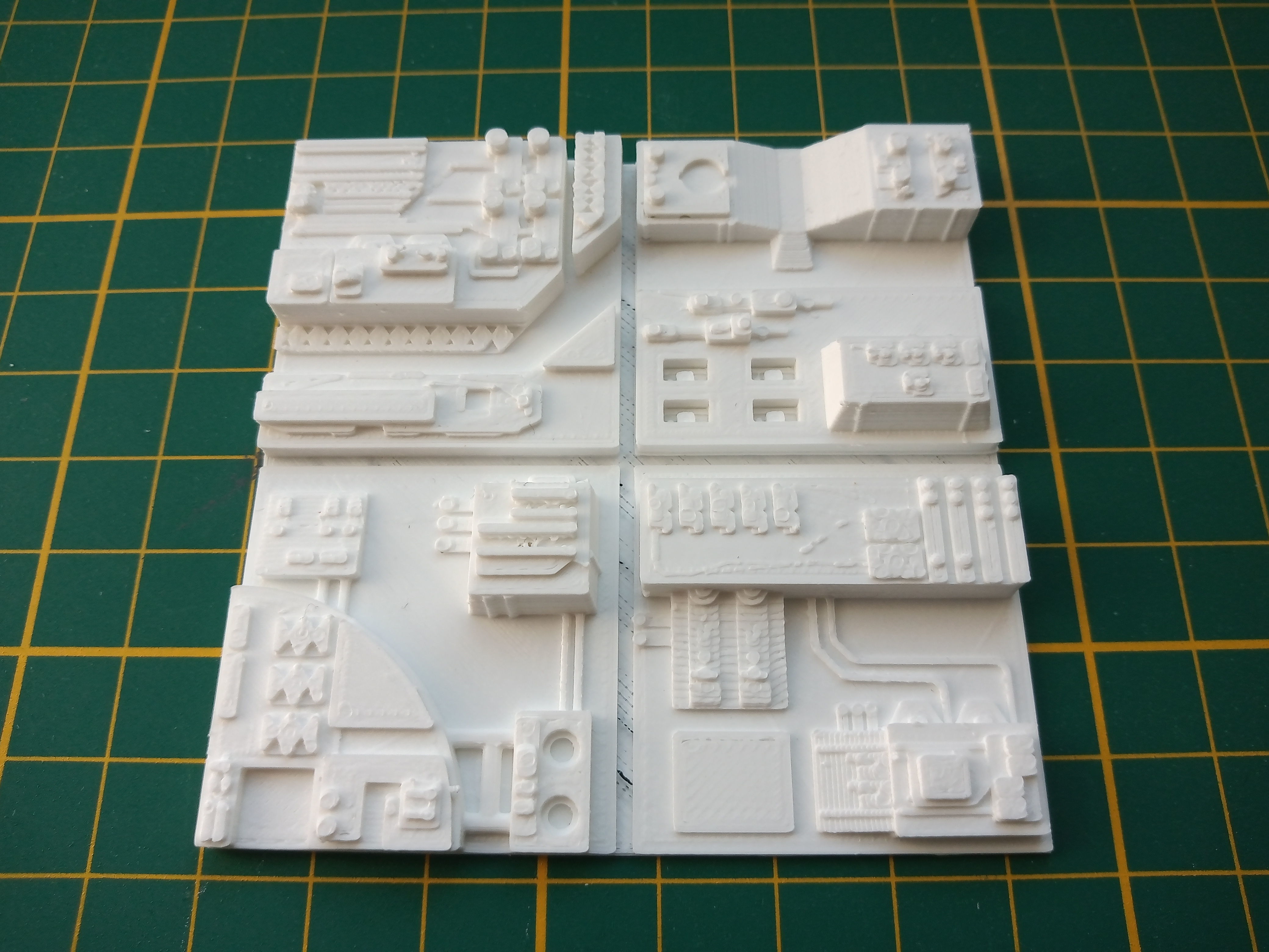 Death Star Tile Type I Free 3D print model_7