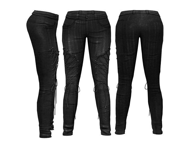 Pencil Pants With Laces