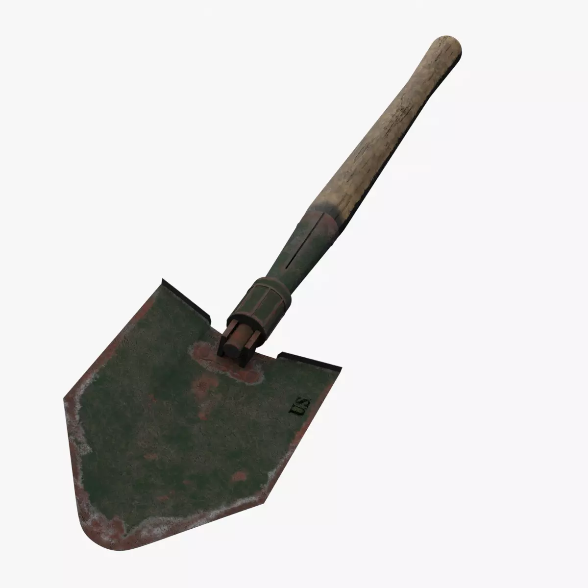 US M43 Entrenching Tool Low-poly 3D model