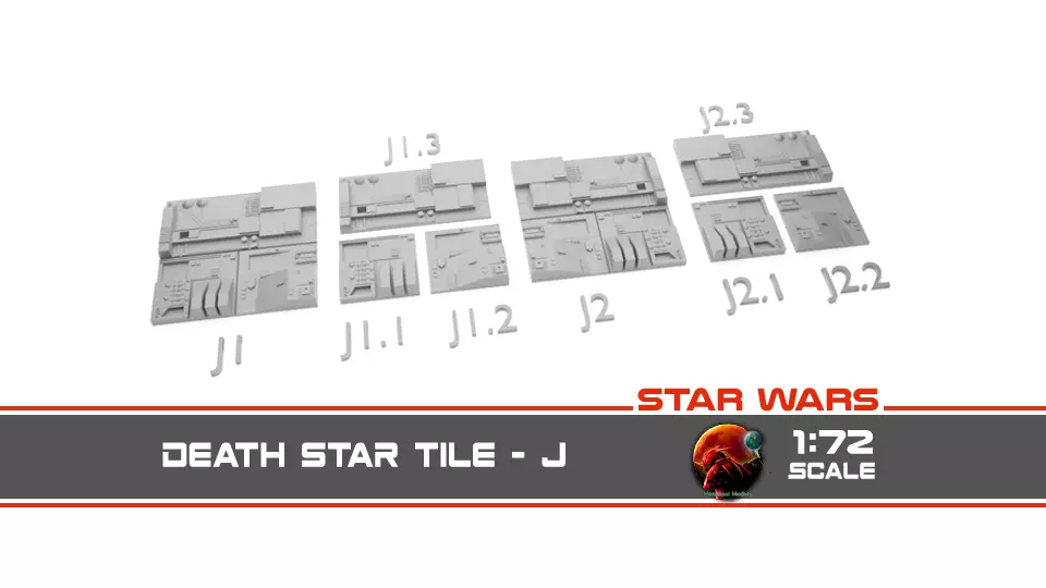 Death Star Tile Type J Free 3D print model_0