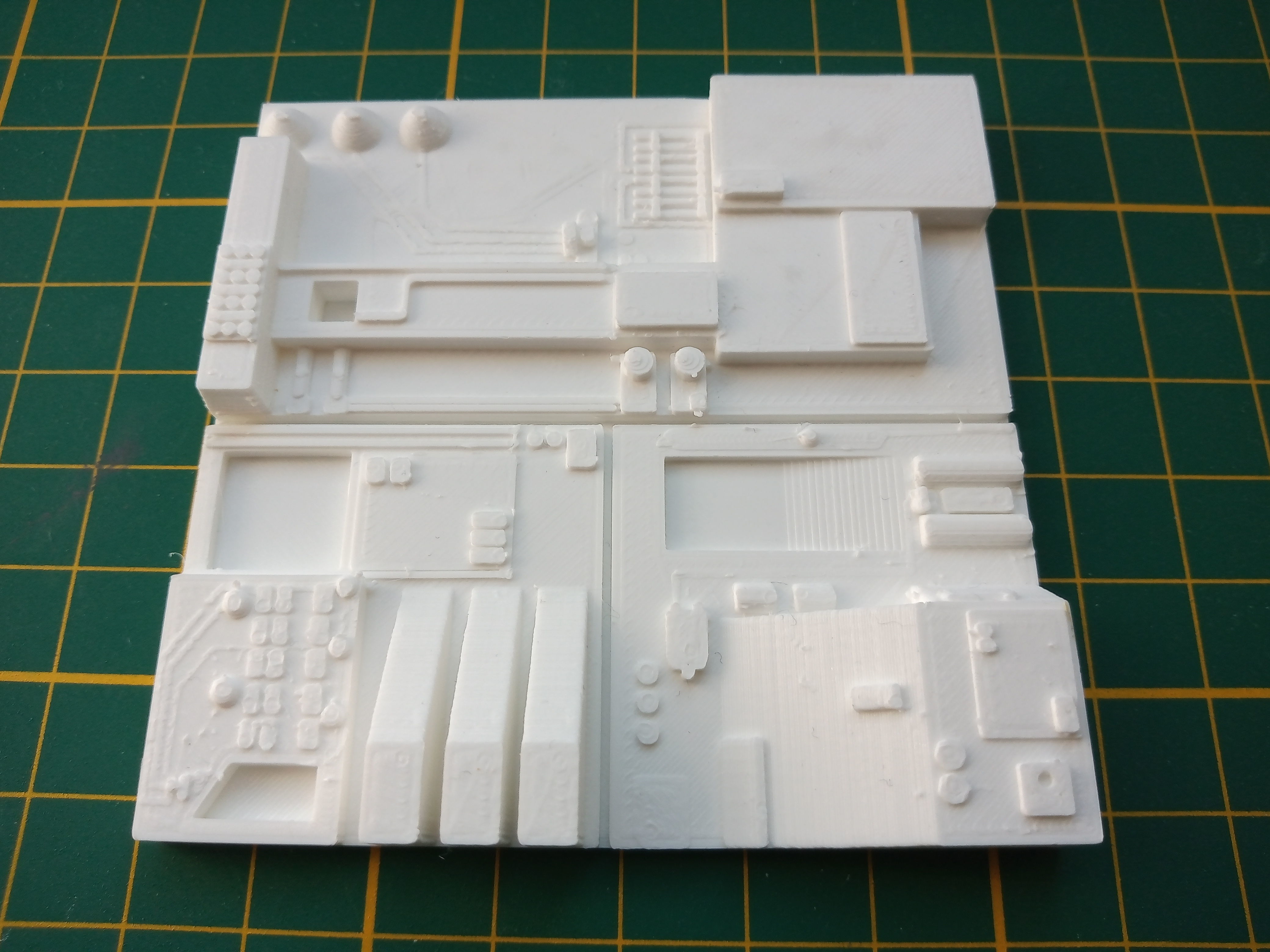 Death Star Tile Type J Free 3D print model_3