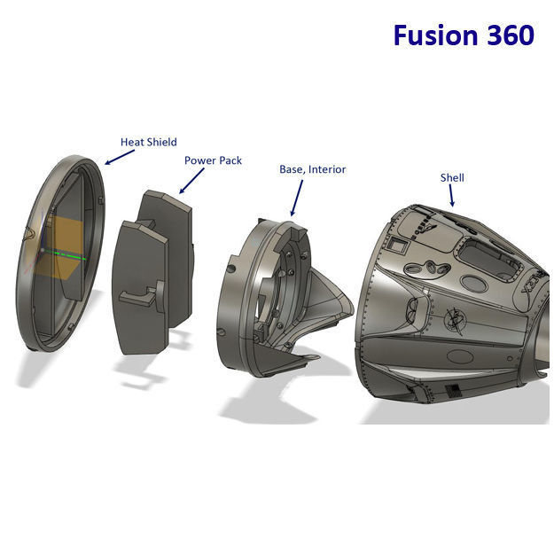 Crew Dragon Endeavor 3D print model_9