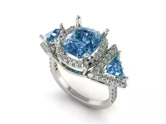 Three Stone Ring 261