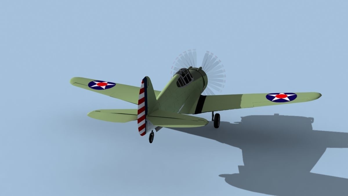 Curtiss P-36C Hawk V06 USAAF 3D model_6