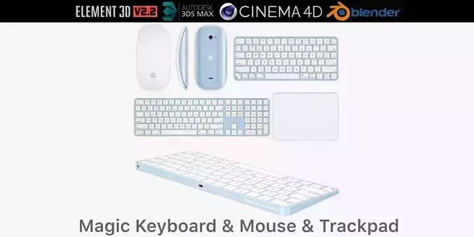Apple Magic Keyboard and Mouse and Trackpad