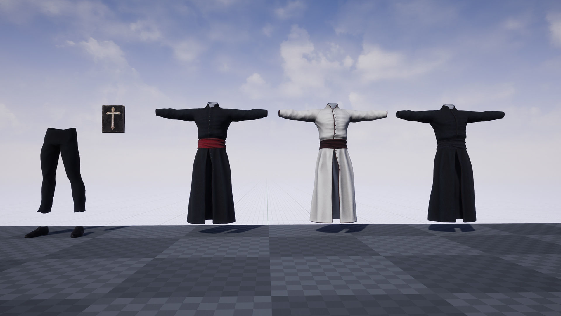 Priest Low-poly 3D model_30