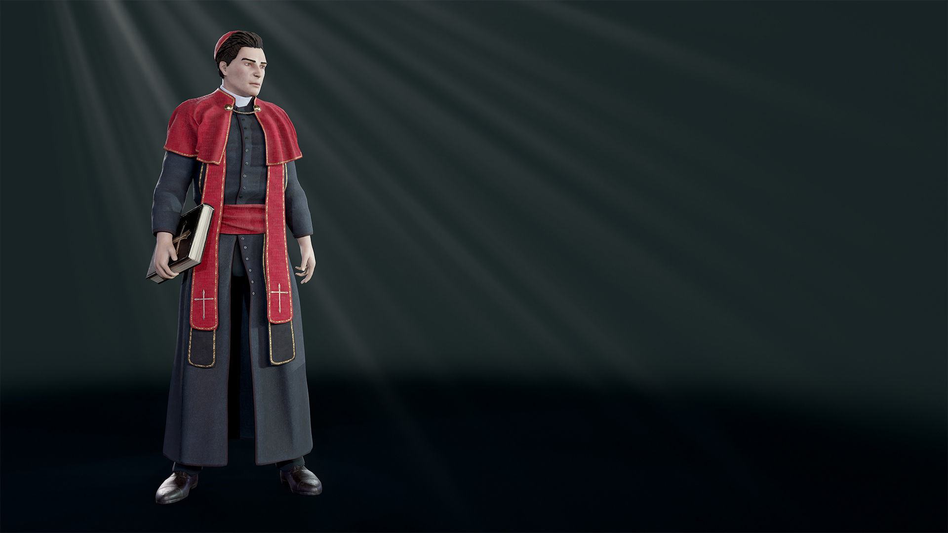 Priest Low-poly 3D model_18