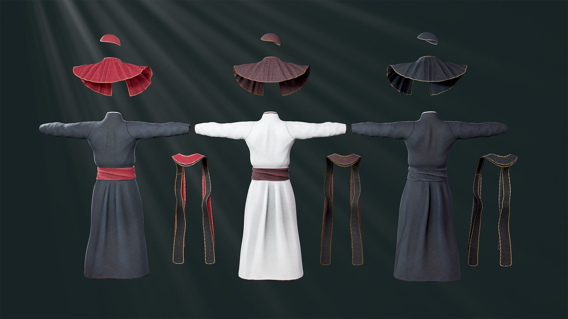 Priest Low-poly 3D model_24
