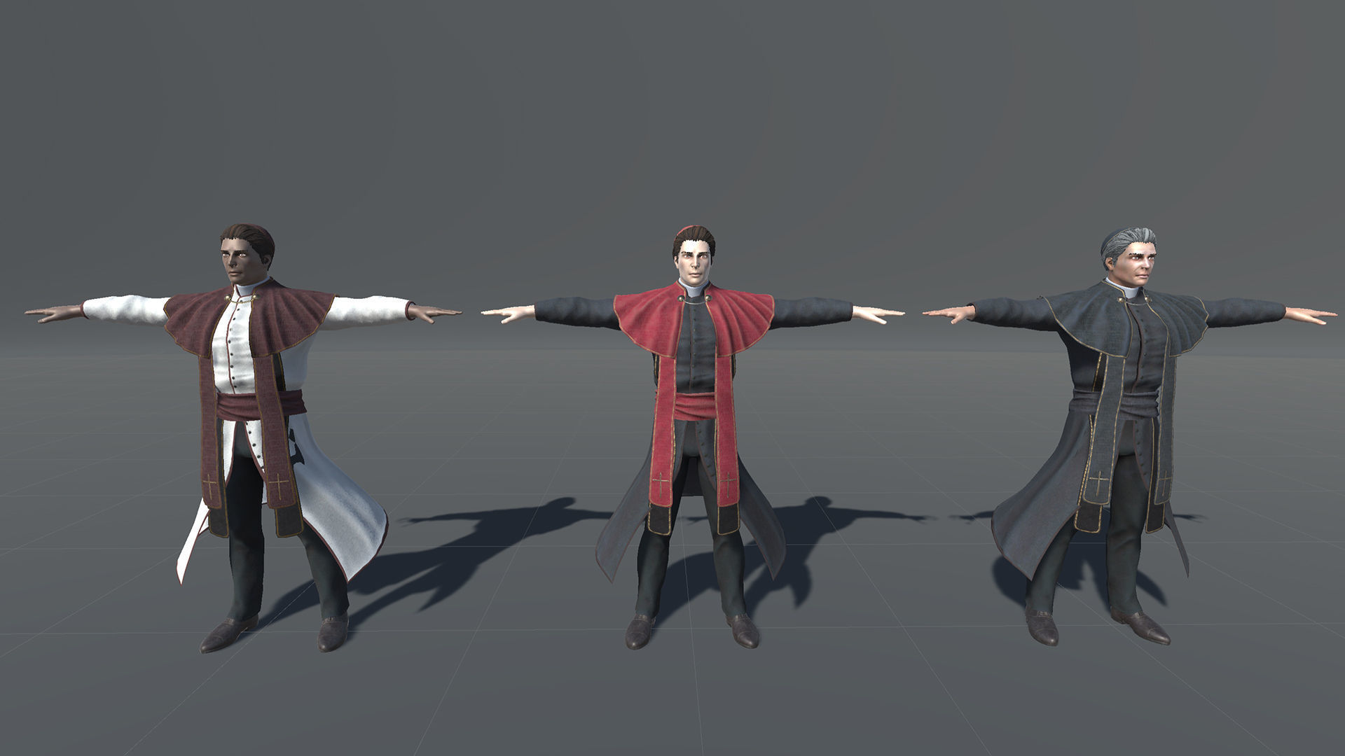 Priest Low-poly 3D model_26