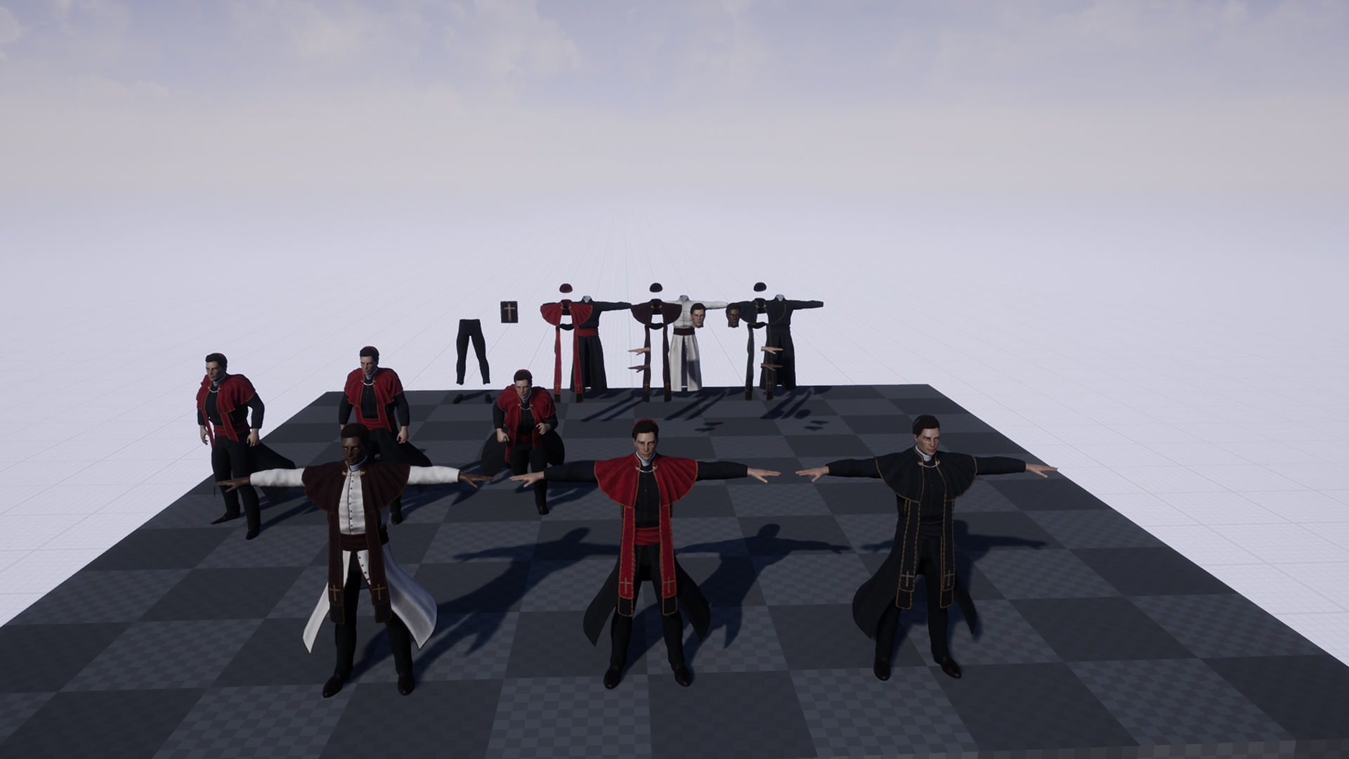 Priest Low-poly 3D model_28