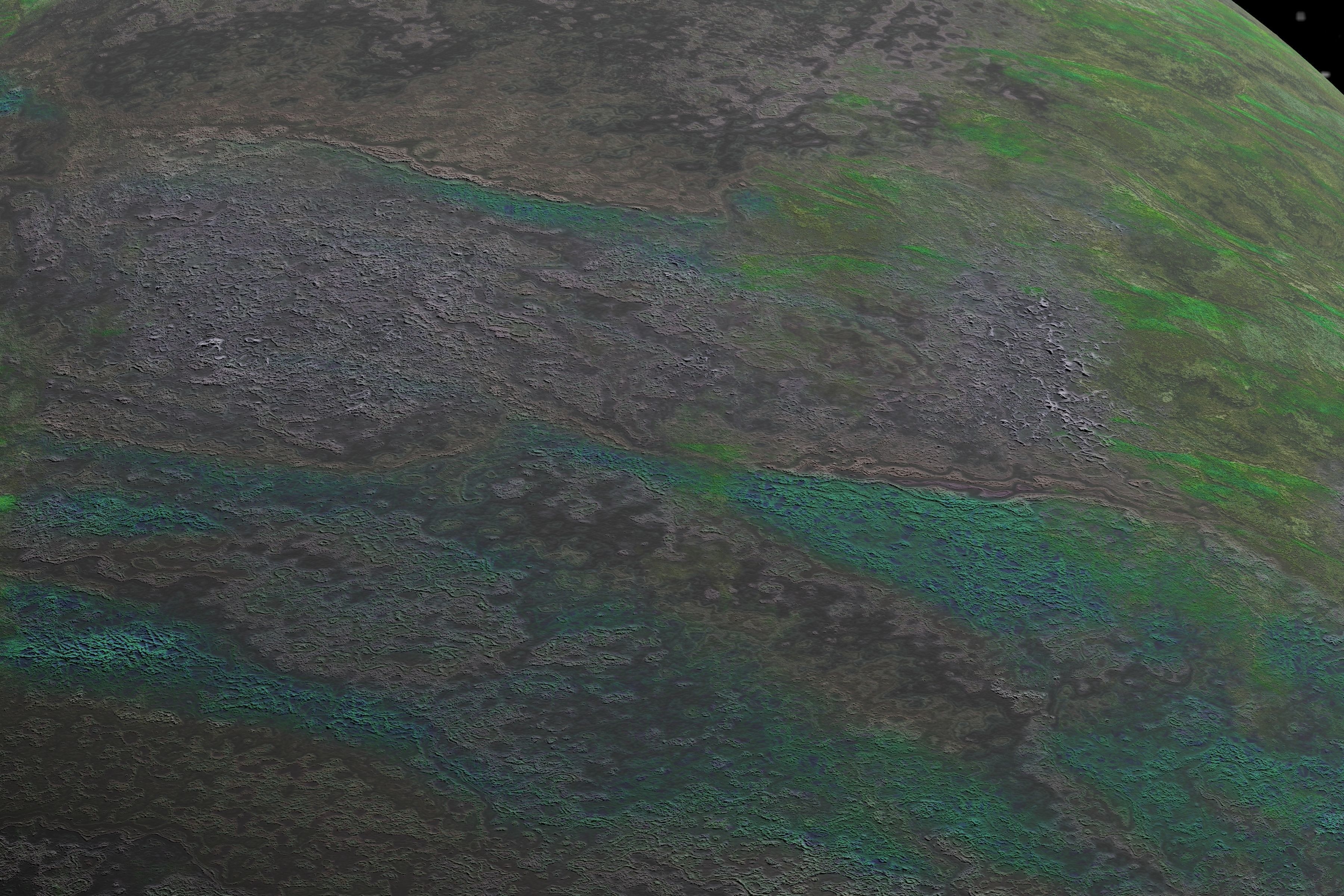 alien moon 001 Low-poly 3D model_11