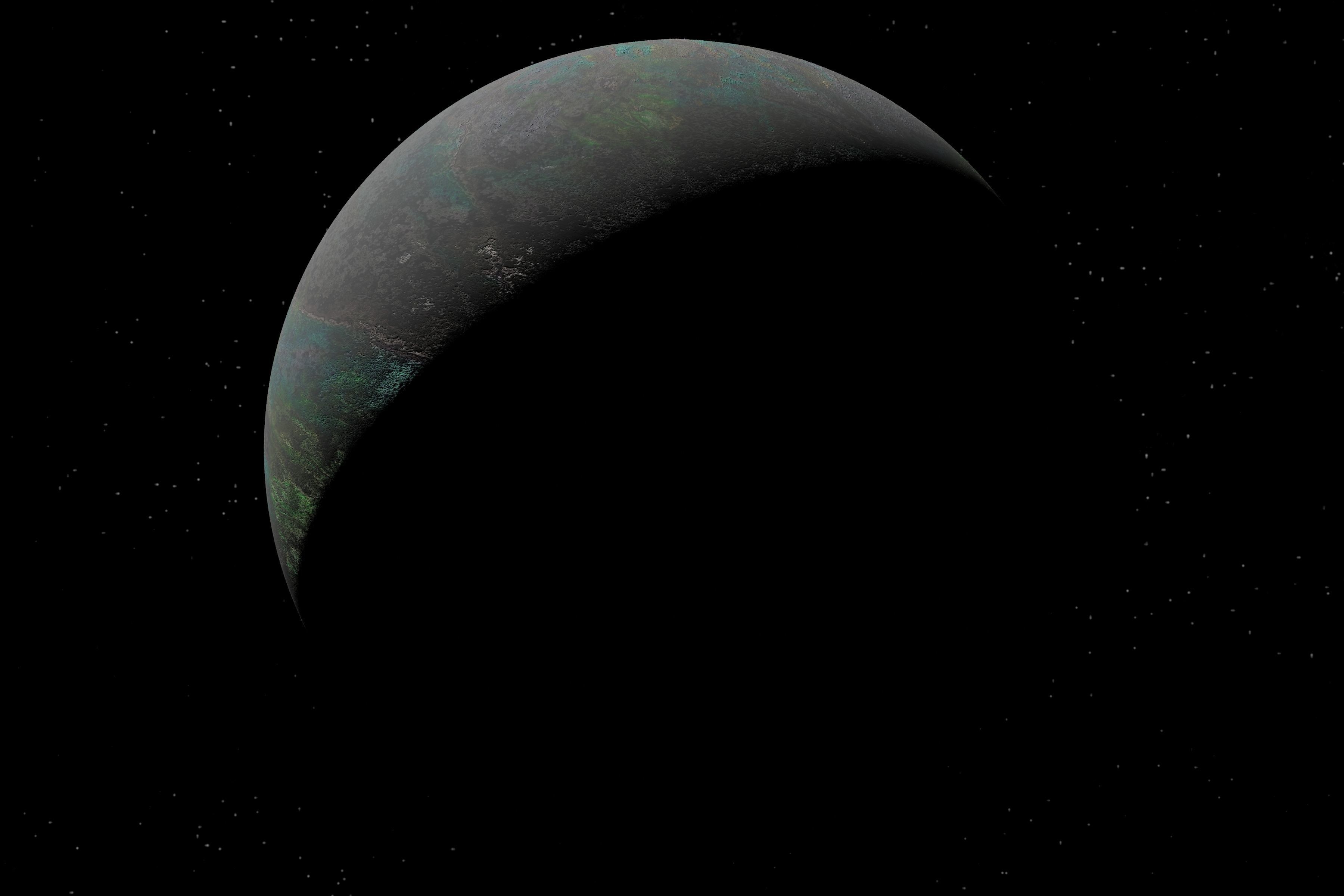 alien moon 001 Low-poly 3D model_8