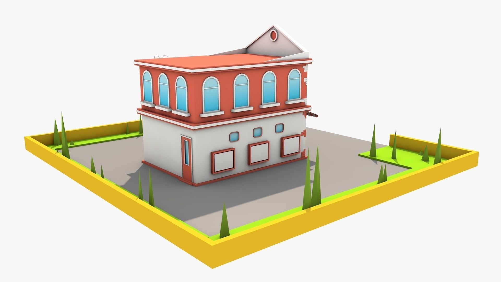 Fire Station 3D model_5