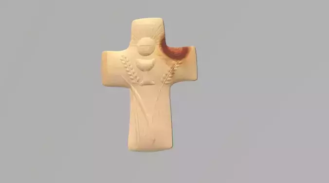 Cross with grail and grain