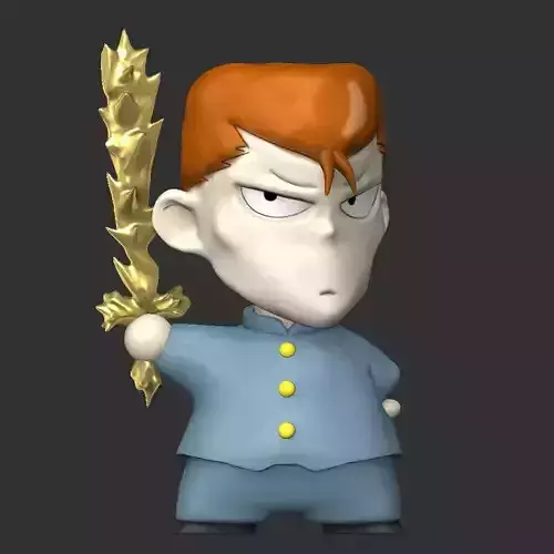 YU YU HAKUSHO - CHIBI KUWABARA 3D print model