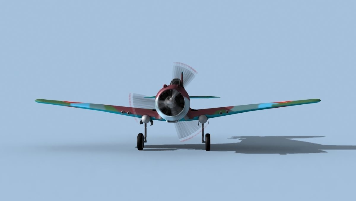 Curtiss H-75C Mohawk V09 France 3D model_1