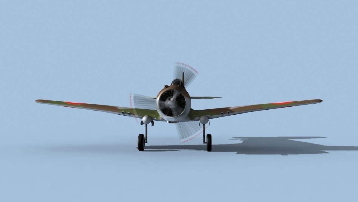 Curtiss H-75C Mohawk V10 France 3D model_1